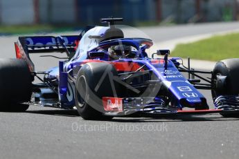 World © Octane Photographic Ltd. Formula 1 – Hungarian Post-Race Pirelli Test - Day 1. Scuderia Toro Rosso STR13 – Sean Gelael. Hungaroring, Budapest, Hungary. Tuesday 31st July 2018.