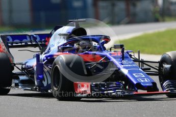 World © Octane Photographic Ltd. Formula 1 – Hungarian Post-Race Pirelli Test - Day 1. Scuderia Toro Rosso STR13 – Sean Gelael. Hungaroring, Budapest, Hungary. Tuesday 31st July 2018.