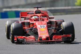 World © Octane Photographic Ltd. Formula 1 – Hungarian Post-Race Test - Day 1. Scuderia Ferrari SF71-H – Antonio Giovinazzi. Hungaroring, Budapest, Hungary. Tuesday 31st July 2018.