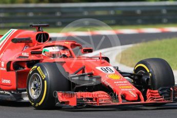 World © Octane Photographic Ltd. Formula 1 – Hungarian Post-Race Test - Day 1. Scuderia Ferrari SF71-H – Antonio Giovinazzi. Hungaroring, Budapest, Hungary. Tuesday 31st July 2018.