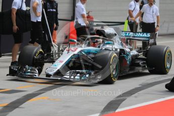 World © Octane Photographic Ltd. Formula 1 – Hungarian Post-Race Test - Day 1. Mercedes AMG Petronas Motorsport AMG F1 W09 EQ Power+ - George Russell. Hungaroring, Budapest, Hungary. Tuesday 31st July 2018.