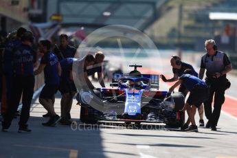World © Octane Photographic Ltd. Formula 1 – Hungarian Post-Race Pirelli Test - Day 1. Scuderia Toro Rosso STR13 – Sean Gelael. Hungaroring, Budapest, Hungary. Tuesday 31st July 2018.