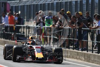 World © Octane Photographic Ltd. Formula 1 – Hungarian Post-Race Test - Day 1. Aston Martin Red Bull Racing TAG Heuer RB14 – Daniel Ricciardo. Hungaroring, Budapest, Hungary. Tuesday 31st July 2018.