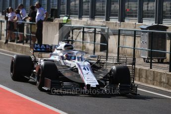 World © Octane Photographic Ltd. Formula 1 – Hungarian Post-Race Test - Day 1. Williams Martini Racing FW41 – Oliver Rowland. Hungaroring, Budapest, Hungary. Tuesday 31st July 2018.