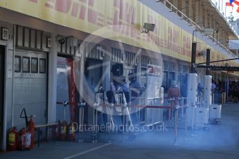 World © Octane Photographic Ltd. Formula 1 – Hungarian Post-Race Test - Day 1. Alfa Romeo Sauber F1 Team garage. Hungaroring, Budapest, Hungary. Tuesday 31st July 2018.
