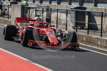 World © Octane Photographic Ltd. Formula 1 – Hungarian Post-Race Test - Day 1. Scuderia Ferrari SF71-H – Antonio Giovinazzi. Hungaroring, Budapest, Hungary. Tuesday 31st July 2018.