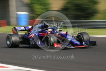 World © Octane Photographic Ltd. Formula 1 – Hungarian Post-Race Pirelli Test - Day 1. Scuderia Toro Rosso STR13 – Sean Gelael. Hungaroring, Budapest, Hungary. Tuesday 31st July 2018.