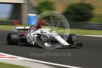 World © Octane Photographic Ltd. Formula 1 – Hungarian Post-Race Test - Day 2. Alfa Romeo Sauber F1 Team C37 – Antonio Giovinazzi. Hungaroring, Budapest, Hungary. Wednesday 1st August 2018.