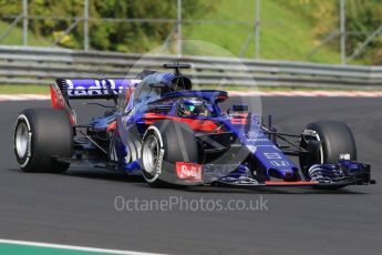 World © Octane Photographic Ltd. Formula 1 – Hungarian Post-Race Pirelli Test - Day 1. Scuderia Toro Rosso STR13 – Sean Gelael. Hungaroring, Budapest, Hungary. Tuesday 31st July 2018.
