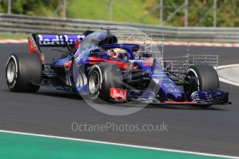 World © Octane Photographic Ltd. Formula 1 – Hungarian Post-Race Pirelli Test - Day 1. Scuderia Toro Rosso STR13 – Sean Gelael. Hungaroring, Budapest, Hungary. Tuesday 31st July 2018.