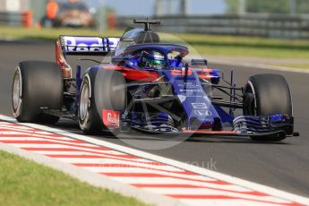 World © Octane Photographic Ltd. Formula 1 – Hungarian Post-Race Pirelli Test - Day 1. Scuderia Toro Rosso STR13 – Sean Gelael. Hungaroring, Budapest, Hungary. Tuesday 31st July 2018.
