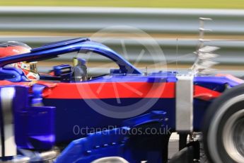 World © Octane Photographic Ltd. Formula 1 – Hungarian Post-Race Pirelli Test - Day 1. Scuderia Toro Rosso STR13 – Sean Gelael. Hungaroring, Budapest, Hungary. Tuesday 31st July 2018.
