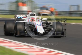 World © Octane Photographic Ltd. Formula 1 – Hungarian Post-Race Test - Day 2. Williams Martini Racing FW41 – Robert Kubica. Hungaroring, Budapest, Hungary. Wednesday 1st August 2018.