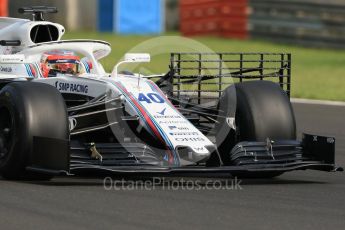 World © Octane Photographic Ltd. Formula 1 – Hungarian Post-Race Test - Day 2. Williams Martini Racing FW41 – Robert Kubica. Hungaroring, Budapest, Hungary. Wednesday 1st August 2018.