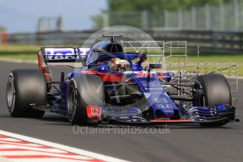 World © Octane Photographic Ltd. Formula 1 – Hungarian Post-Race Pirelli Test - Day 1. Scuderia Toro Rosso STR13 – Sean Gelael. Hungaroring, Budapest, Hungary. Tuesday 31st July 2018.