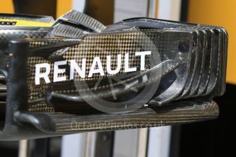 World © Octane Photographic Ltd. Formula 1 – Hungarian Post-Race Test - Day 2. Renault Sport F1 Team RS18 Front wing #1. Hungaroring, Budapest, Hungary. Wednesday 1st August 2018