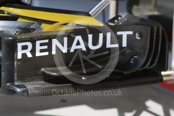 World © Octane Photographic Ltd. Formula 1 – Hungarian Post-Race Test - Day 2. Renault Sport F1 Team RS18 Front wing #2. Hungaroring, Budapest, Hungary. Wednesday 1st August 2018
