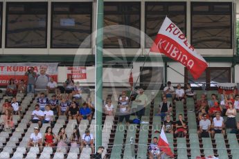 World © Octane Photographic Ltd. Formula 1 – Hungarian Post-Race Test - Day 2. Robert Kubica fans. Hungaroring, Budapest, Hungary. Wednesday 1st August 2018.