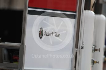 World © Octane Photographic Ltd. Formula 1 – Hungarian Post-Race Test - Day 2. Alfa Romeo Sauber F1 Team logo. Hungaroring, Budapest, Hungary. Wednesday 1st August 2018.