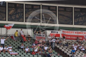 World © Octane Photographic Ltd. Formula 1 – Hungarian Post-Race Test - Day 2. Robert Kubica fans. Hungaroring, Budapest, Hungary. Wednesday 1st August 2018.