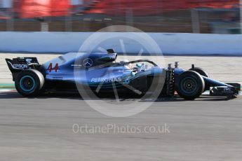 World © Octane Photographic Ltd. Formula 1 – In season test 1, day 1. Mercedes AMG Petronas Motorsport AMG F1 W09 EQ Power+ - Lewis Hamilton. Circuit de Barcelona-Catalunya, Spain. Tuesday 15th May 2018.