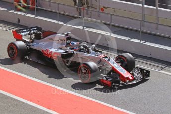 World © Octane Photographic Ltd. Formula 1 – In season test 1, day 1. Haas F1 Team VF-18 – Romain Grosjean. Circuit de Barcelona-Catalunya, Spain. Tuesday 15th May 2018.
