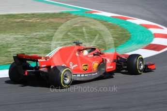 World © Octane Photographic Ltd. Formula 1 – In season test 1, day 1. Scuderia Ferrari SF71-H – Sebastian Vettel. Circuit de Barcelona-Catalunya, Spain. Tuesday 15th May 2018.