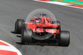 World © Octane Photographic Ltd. Formula 1 – In season test 1, day 1. Scuderia Ferrari SF71-H – Sebastian Vettel. Circuit de Barcelona-Catalunya, Spain. Tuesday 15th May 2018.