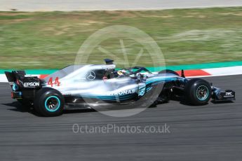 World © Octane Photographic Ltd. Formula 1 – In season test 1, day 1. Mercedes AMG Petronas Motorsport AMG F1 W09 EQ Power+ - Lewis Hamilton. Circuit de Barcelona-Catalunya, Spain. Tuesday 15th May 2018.
