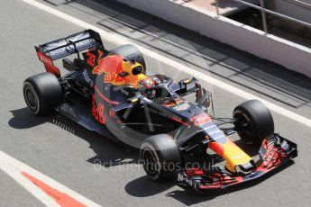World © Octane Photographic Ltd. Formula 1 – In season test 1, day 1. Aston Martin Red Bull Racing TAG Heuer RB14 – Max Verstappen. Circuit de Barcelona-Catalunya, Spain. Tuesday 15th May 2018.