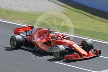 World © Octane Photographic Ltd. Formula 1 – In season test 1, day 1. Scuderia Ferrari SF71-H – Sebastian Vettel. Circuit de Barcelona-Catalunya, Spain. Tuesday 15th May 2018.