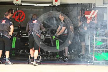 World © Octane Photographic Ltd. Formula 1 – In season test 1, day 1. Haas F1 Team VF-18 – Romain Grosjean. Circuit de Barcelona-Catalunya, Spain. Tuesday 15th May 2018.