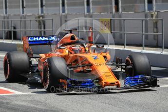 World © Octane Photographic Ltd. Formula 1 – In season test 1, day 1. McLaren MCL33 – Stoffel Vandoorne. Circuit de Barcelona-Catalunya, Spain. Tuesday 15th May 2018.
