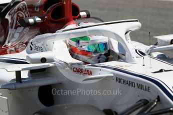World © Octane Photographic Ltd. Formula 1 – In season test 1, day 1. Alfa Romeo Sauber F1 Team C37 – Antonio Giovinazzi. Circuit de Barcelona-Catalunya, Spain. Tuesday 15th May 2018.