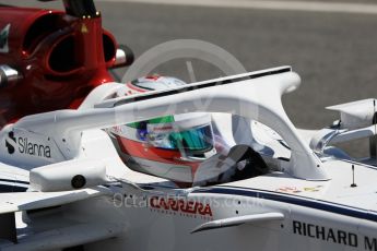 World © Octane Photographic Ltd. Formula 1 – In season test 1, day 1. Alfa Romeo Sauber F1 Team C37 – Antonio Giovinazzi. Circuit de Barcelona-Catalunya, Spain. Tuesday 15th May 2018.