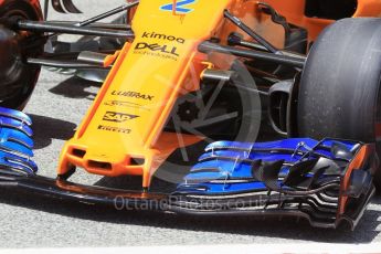 World © Octane Photographic Ltd. Formula 1 – In season test 1, day 1. McLaren MCL33 – Stoffel Vandoorne. Circuit de Barcelona-Catalunya, Spain. Tuesday 15th May 2018.
