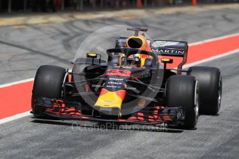 World © Octane Photographic Ltd. Formula 1 – In season test 1, day 1. Aston Martin Red Bull Racing TAG Heuer RB14 – Max Verstappen. Circuit de Barcelona-Catalunya, Spain. Tuesday 15th May 2018.