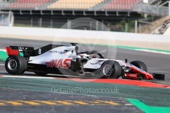 World © Octane Photographic Ltd. Formula 1 – In season test 1, day 1. Haas F1 Team VF-18 – Romain Grosjean. Circuit de Barcelona-Catalunya, Spain. Tuesday 15th May 2018.