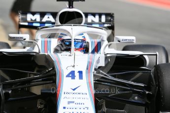 World © Octane Photographic Ltd. Formula 1 – In season test 1, day 1. Williams Martini Racing FW41 – Oliver Rowland. Circuit de Barcelona-Catalunya, Spain. Tuesday 15th May 2018.
