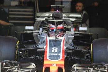 World © Octane Photographic Ltd. Formula 1 – In season test 1, day 1. Haas F1 Team VF-18 – Romain Grosjean. Circuit de Barcelona-Catalunya, Spain. Tuesday 15th May 2018.