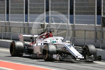 World © Octane Photographic Ltd. Formula 1 – In season test 1, day 1. Alfa Romeo Sauber F1 Team C37 – Antonio Giovinazzi. Circuit de Barcelona-Catalunya, Spain. Tuesday 15th May 2018.