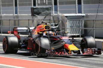 World © Octane Photographic Ltd. Formula 1 – In season test 1, day 1. Aston Martin Red Bull Racing TAG Heuer RB14 – Max Verstappen. Circuit de Barcelona-Catalunya, Spain. Tuesday 15th May 2018.