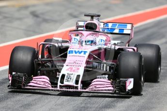 World © Octane Photographic Ltd. Formula 1 – In season test 1, day 1. Sahara Force India VJM11 – George Russell. Circuit de Barcelona-Catalunya, Spain. Tuesday 15th May 2018.