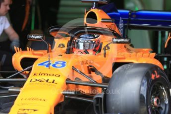 World © Octane Photographic Ltd. Formula 1 – In season test 1, day 1. McLaren MCL33 – Oliver Turvey. Circuit de Barcelona-Catalunya, Spain. Tuesday 15th May 2018.