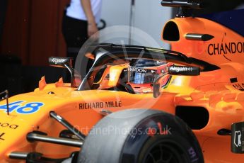 World © Octane Photographic Ltd. Formula 1 – In season test 1, day 1. McLaren MCL33 – Oliver Turvey. Circuit de Barcelona-Catalunya, Spain. Tuesday 15th May 2018.