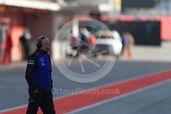 World © Octane Photographic Ltd. Formula 1 – In season test 1, day 1. Graham Watson – Team Manager of Scuderia Toro Rosso. Circuit de Barcelona-Catalunya, Spain. Tuesday 15th May 2018.