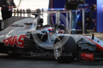 World © Octane Photographic Ltd. Formula 1 – In season test 1, day 1. Haas F1 Team VF-18 – Romain Grosjean. Circuit de Barcelona-Catalunya, Spain. Tuesday 15th May 2018.