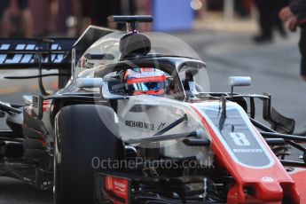 World © Octane Photographic Ltd. Formula 1 – In season test 1, day 1. Haas F1 Team VF-18 – Romain Grosjean. Circuit de Barcelona-Catalunya, Spain. Tuesday 15th May 2018.