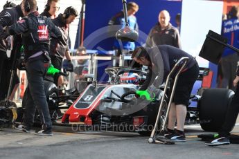 World © Octane Photographic Ltd. Formula 1 – In season test 1, day 1. Haas F1 Team VF-18 – Romain Grosjean. Circuit de Barcelona-Catalunya, Spain. Tuesday 15th May 2018.