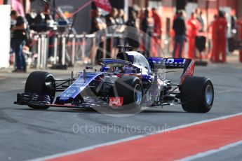 World © Octane Photographic Ltd. Formula 1 – In season test 1, day 1. Scuderia Toro Rosso STR13 – Sean Gelael. Circuit de Barcelona-Catalunya, Spain. Tuesday 15th May 2018.